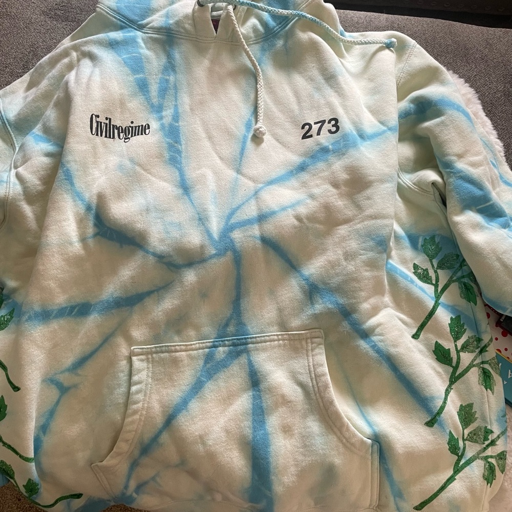 Civil Regime Roses Hoodie XL Our Time is Now NWOT
